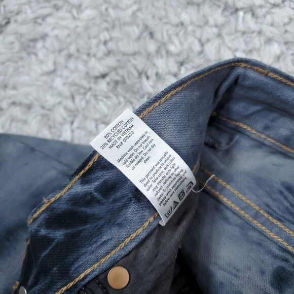 Pacsun Ultra High Rise Slim Jeans Two Tone Tie Dye Black Eco Women's Size 23 - Picture 6 of 10